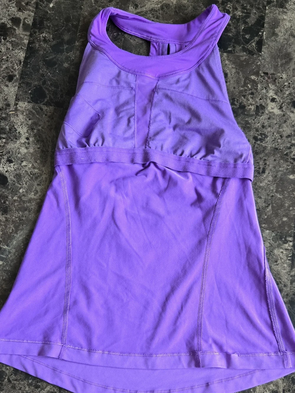 ​Lululemon Athletic Tank Tops Lot of 2 Purple & Pink Space Dye Workout Size 2
